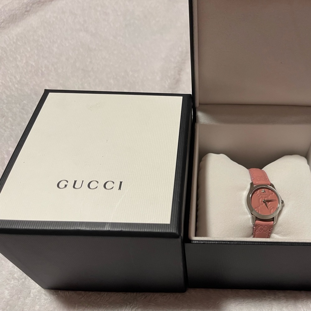 Gucci G-Timeless Pink Dial Ladies Watch